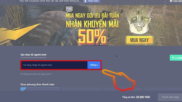 9 cách nạp PUBG Mobile, nạp UC chiết khấu cao, an toàn